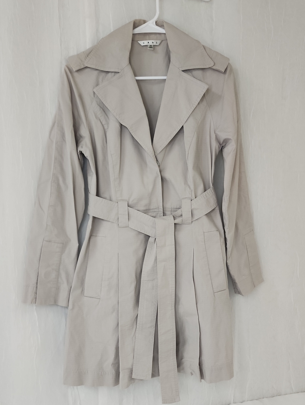 CAbi Light Taupe Trench Coat